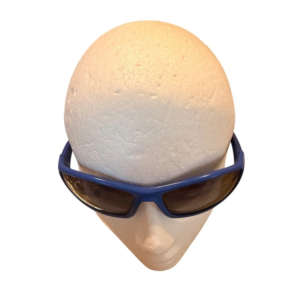 Skechers Blue Wrap Sunglasses‎ Sporty Y2K Shield Retro Activewear Shades